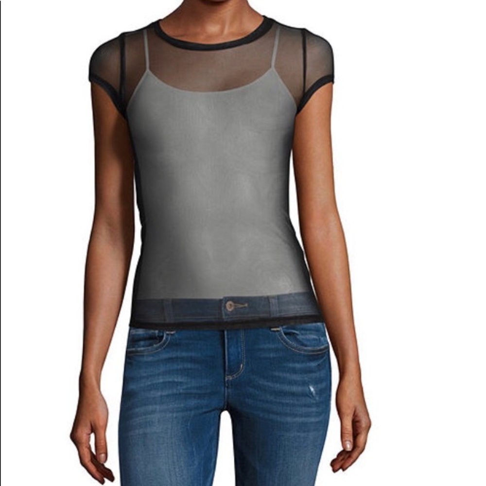 Black Mesh Tee!
